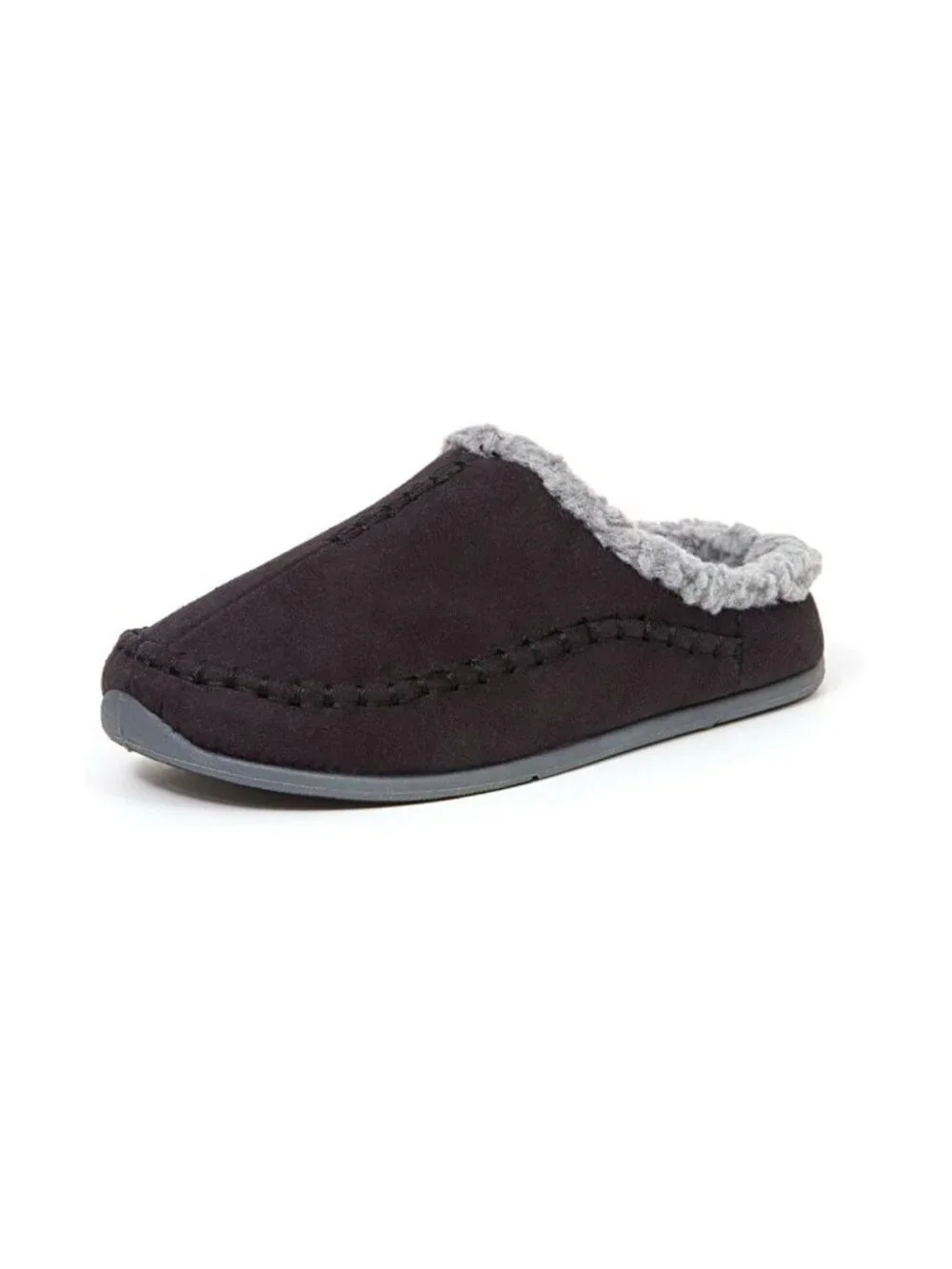 New Deer Stags Nordic Black Fleece Lined Memory Foam Slippers Men’s 11M